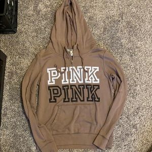 Victoria secret brown 3/4 hoodie